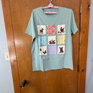 Mint Green Graphic Tee - Short Sleeve
